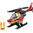 LEGO City Feuerwehrhubschrauber, Set mit Hubschrauber-Spielzeug und Pilot-Figur, Feuerwehr-Helikopter für EIN fantasievolles Spielerlebnis, Geschenk für Kinder, Jungen und Mädchen ab 5 Jahren 60411