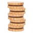 small foot Sandwich-Kekse "fresh" aus Holz, Zubehör für Kaufladen und Kinderküche, Rollenspielzeug ab 3 Jahren, 12352, Kindergerecht