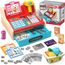 2026 Kasse Kinder Spielzeug aus Holz mit Scanner Rechnerfunktion, Elektronische Spielzeug Kaufladen Zubehör für Kinder, Kinderkasse Kaufladen Rollenspiel Geschenk für Jungen Mädchen ab 3 4 5 6 Jahren