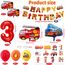 Feuerwehr Geburtstag Deko 3 Jahre 36 Stück, Feuerwehrauto 3 Geburtstag Luftballon, Kindergeburtstag Feuerwehrauto Deko, Feuerwehrmann Geburtstagsdeko, Geburtstagsdeko 3 Jahre Junge