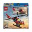LEGO City Feuerwehrhubschrauber, Set mit Hubschrauber-Spielzeug und Pilot-Figur, Feuerwehr-Helikopter für EIN fantasievolles Spielerlebnis, Geschenk für Kinder, Jungen und Mädchen ab 5 Jahren 60411