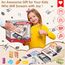 2026 Kasse Kinder Spielzeug aus Holz mit Scanner Rechnerfunktion, Elektronische Spielzeug Kaufladen Zubehör für Kinder, Kinderkasse Kaufladen Rollenspiel Geschenk für Jungen Mädchen ab 3 4 5 6 Jahren