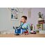 Dickie Toys SOS Rettungsstation mit Polizei, Feuerwehr und Krankenwagen, Station mit Licht & Sound, Mikrofon mit Lautsprecherfunktion, Tore zum Öffnen, inkl. Batterien, 31x22x16 cm, Blue