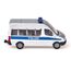 siku 0804, Polizeibus, Metall/Kunststoff, Silber, Anhängerkupplung, Spielzeugauto für Kinder