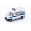 siku 0804, Polizeibus, Metall/Kunststoff, Silber, Anhängerkupplung, Spielzeugauto für Kinder
