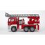 bruder 02771 - Man TGA Feuerwehr mit Drehleiter, Wasserpumpe & Light & Sound Modul - 1:16 Einsatzfahrzeug, Feuerwehrauto, Notruf, Löschfahrzeug, Spielzeug