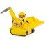 PAW Patrol, Baustellen-Fahrzeug mit Rubble-Figur (Sustainable Basic Vehicle/Basis Fahrzeug), Spielzeug für Kinder ab 3 Jahren