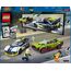 LEGO City Verfolgungsjagd mit Polizeiauto und Muscle Car, Auto-Spielezug mit 2 Rennautos, Polizei-Geschenk für Kinder, Jungs und Mädchen ab 6 Jahren, Set mit Polizist und Ganovin-Minifiguren 60415