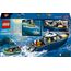 LEGO City Verfolgungsjagd im Polizeiboot – Spielset mit schwimmfähigem Schnellboot, Schlauchboot des Ganoven, 3 Mini-Figuren und Einer Haifigur – Geschenk für Jungen und Mädchen ab 6 Jahren – 60456