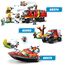 LEGO 60373 City Feuerwehrboot, Spielzeug, das im Wasser schwimmt, mit Rennboot, 3 Minifiguren und Jetpack, Feuerwehr-Boot-Spielzeug Geschenkidee für Jungen und Mädchen ab 5 Jahren