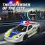 Muakiz Ferngesteuertes Auto ab 3 4 5 6+ Jahre, 2.4G RC Auto Spielzeug Polizeiauto mit Fernbedienung für Junge Mädchen Kinderspielzeug mit Aufladbarer Batterie & Polizei Licht RC Cars Spielzeug, Silber