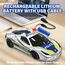 Muakiz Ferngesteuertes Auto ab 3 4 5 6+ Jahre, 2.4G RC Auto Spielzeug Polizeiauto mit Fernbedienung für Junge Mädchen Kinderspielzeug mit Aufladbarer Batterie & Polizei Licht RC Cars Spielzeug, Silber