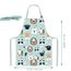 Pipoobear Schürze Kinder mit Taschen für 3-6 Jahre Junge Mädche, Verstellbar Kinderschürze Baumwolle Kinderschürzen für Küche Kochen Backen Malerei Grillen Garten Party Geschenk (Blau)