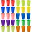 PALUDO 30 Stück Bunt Plastikbecher Wiederverwendbare Becher - 260ml Plastik Trinkbecher in 10 Farben - Mehrweg Kunststoffbecher Set - für Kinder Partys im Freien Picknicks Camping Reisen Küche