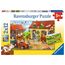 Ravensburger Kinderpuzzle - 07560 Fleißig auf dem Bauernhof - Puzzle für Kinder ab 3 Jahren, mit 2x12 Teilen