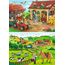 Ravensburger Kinderpuzzle - 07560 Fleißig auf dem Bauernhof - Puzzle für Kinder ab 3 Jahren, mit 2x12 Teilen
