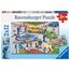 Ravensburger Kinderpuzzle - 07578 Mit Blaulicht unterwegs - Puzzle für Kinder ab 3 Jahre, mit 2x12 Teilen