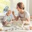 Pipoobear Schürze Kinder mit Taschen für 3-6 Jahre Junge Mädche, Verstellbar Kinderschürze Baumwolle Kinderschürzen für Küche Kochen Backen Malerei Grillen Garten Party Geschenk (Blau)