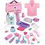 Lehoo Castle Arztkoffer Kinder, Geschenk Mädchen 3 Jahre, Arztkoffer Kinder ab 3 Jahre mit Arztkittel, Doktorkoffer, Spielzeug Mädchen ab 3 4 5 Jahre(Rosa)