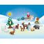 PLAYMOBIL JUNIOR | nachhaltiger Adventskalender für Kinder ab 1 Jahr | Schneeweihnacht | aus über 90% biobasiertem Kunststoff für sicheres Spielen | 70297