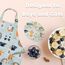 Pipoobear Kinderschürze Kochmütze für 3-6 Jahre Junge Mädche, Verstellbar Schürze Kinder mit Taschen Baumwolle Kinderschürzen für Küche Kochen Backen Malerei Grillen Garten Geschenk Party (Blau)