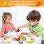 Kinderküche Zubehör Holz, Spielküche Zubehör für Kinder, Holzspielzeug Küche mit Schneidbarem Obst, Zubehör Spielküche, Spielzeug Küchenzubehör für Mädchen und Jungen ab 2 3 Jahren