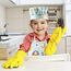 Pipoobear Kinderschürze Backset Kinder für 3-6 Jahren, 4 Backset inklusive Schürze Kinder Kochmütze Ofenhandschuhe Matte aus Baumwolle, Kinderschürzen für Malerei Kochen Backen Küche