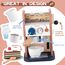 GAGAKU Kaffeemaschine Kinder Holz mit Sound 15 Teile Kinderküche Spielzeug mit Geräusch Kinderkaffee Kinder Küche Spielküchen Zubehör Kaffeemühle Geschenke für Jungen und Mädchen ab 3 Jahre