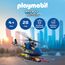 PLAYMOBIL City Action Polizeihelikopter | Mit Polizist, drehbaren Rotoren & Schussfunktion | Unendlicher Spielspaß | Kinder Spielzeug ab 4 Jahren | 72080