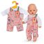 BABY born Strampler mit Langen Ärmeln & Dschungelmotiven - Hochwertiges Puppenzubehör - Kleidung geeignet für Puppen der Größe 43 cm