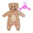 BABY born Bär Kuschelanzug 43cm, Strampelanzug mit Kapuze und Ohren in Teddy-Optik für 43 cm Puppen, 836088 Zapf Creation