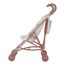 Little Dutch Puppenbuggy Puppenwagen klappbar aus Metall mit Soft-Griffen und Tasche - für Puppen von 33-46 cm, White Meadows/rosa