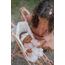 Little Dutch Puppenbuggy Puppenwagen klappbar aus Metall mit Soft-Griffen und Tasche - für Puppen von 33-46 cm, White Meadows/rosa
