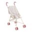 Little Dutch Puppenbuggy Puppenwagen klappbar aus Metall mit Soft-Griffen und Tasche - für Puppen von 33-46 cm, Soft Flowers rosa/weiß