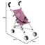 Puppenbuggy Roma, Puppenwagen, Mini-Buggy, Jeans Pink