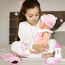 BNUZEIYI Baby Puppe Zubehör -BabyPuppe Fütterung und Pflege Set mit Flasche Hut Socken für Mädchen Spielzeug Geschenk, Puppenzubehör Puppenkleidung passen 14-16 Zoll 18 Zoll und 43 cm Puppe