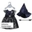 BABY born Hexenkleid 43cm, mit Besen und Hexenhut, Puppenkleid für 43 cm Puppen, 836026 Zapf Creation