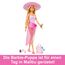 Barbie - Blonde Puppe mit pink-weißem Badeanzug, Sonnenhut, Tragetasche und Strand-Accessoires, für Kinder ab 3 Jahren, HPL73