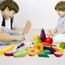 Dilpeak Hölzernes Küche Kinder Spielzeug, Schneiden Sie Obst und Gemüse Magnetspielzeug, Kochen Lebensmittel Simulation Bildungs und Farbe Wahrnehmung für Vorschulalter Kleinkinder Jungen Mädchen