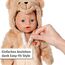 BABY born Bär Kuschelanzug 43cm, Strampelanzug mit Kapuze und Ohren in Teddy-Optik für 43 cm Puppen, 836088 Zapf Creation