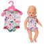 Baby Born Badeanzug 43cm, EIN Stück, Puppen-Badeanzug mit Buntem Print für 43 cm Puppen, Design Nicht frei wählbar, 833636 Zapf Creation