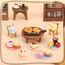 Kaisibum 50 Stücke Miniatur Essen und Trinken, Miniatur Deko Harz Puppenhaus Zubehör Miniatur Lebensmittel Set, Mini Küche Kleine Puppenzubehör Spielgeschirr