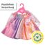 BABY born Regenbogen Kleid 43cm, Puppenkleid mit Flügeln und Glitzer für 43cm Puppen, 836132 Zapf Creation