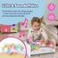 BABY born Regenbogenbett - Puppenbett mit Regenbogenlicht & beruhigender Einschlafmelodie - Hochwertiges Puppen Zubehör inkl. Wendebettwäsche & Stickern - Geeignet für Kinder ab 3 Jahren