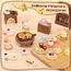Kaisibum 50 Stücke Miniatur Essen und Trinken, Miniatur Deko Harz Puppenhaus Zubehör Miniatur Lebensmittel Set, Mini Küche Kleine Puppenzubehör Spielgeschirr