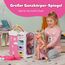 BABY born Regenbogenschrank - Aufbewahrung für Puppenkleidung - Mit leuchtendem Regenbogen & fröhlichen Sounds - Hochwertiges Puppen Zubehör inkl. Schuhbladen, Kleiderbügel & Stickern