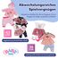 BABY born Regenbogenschrank - Aufbewahrung für Puppenkleidung - Mit leuchtendem Regenbogen & fröhlichen Sounds - Hochwertiges Puppen Zubehör inkl. Schuhbladen, Kleiderbügel & Stickern