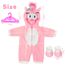 Aolso Kleidung Outfits für Baby Puppen, Babypuppenkleidung für 14–18 Zoll große Puppen, 35–45 cm große Babypuppen, Puppe Zubehör, Neue Puppenkleidungs-Outfits, Geschenke für Mädchen (Einhorn)