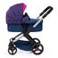 Bayer Design 17054AA Puppenwagen Xeo mit Tasche, höhenverstellbarer Griff, Schwenkschieber, wandelbar als Puppenjogger, bewegliche Vorderräder, integrierter Korb