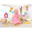 BABY Born Trendy Blumenkleid, Puppenkleid aus rosa Spitzenstoff mit Haarband für 43 cm Puppen, 832684 Zapf Creation